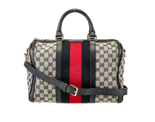 Gucci Canvas Boston Bag